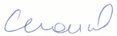 Signature of Brian Saunders